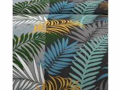Soleil d'ocre Set funda nórdica de algodón 57 hilos 240x220 cm JUNGLE blue Gris Hot