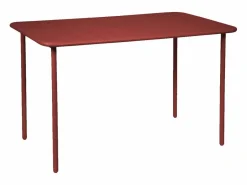 Sweeek Comedores De Jardín|Set mesa de jardín bistró de acero con 4 sillas, 120cm tierra de siena