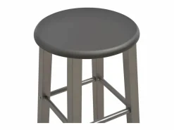 Set mesa y sillas altas de cocina 3 pzas madera acero antracita^vidaxl Online