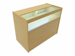 Monstershop Escritorio Secreter|Set Mostradores Comerciales con Luz LED 