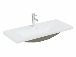 Set muebles de baño 5 piezas madera ingeniería hormigón^vidaxl Sale