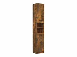 vidaxl Estantería Sobre Inodoro|Set muebles de baño 5 piezas madera contrachapada roble ahumado