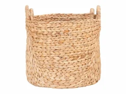 Set van 2 ronde decoratieve manden PASSO – Natuurlijke waterhyacint^Les Tendances Clearance