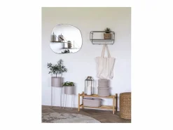 Les Tendances Set van 2 SEBAL opbergmanden met deksel – Katoen Beige New