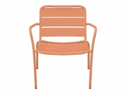 MYLIA Salones De Jardín|Silla baja de jardín apilable de metal - - MIRMANDE de