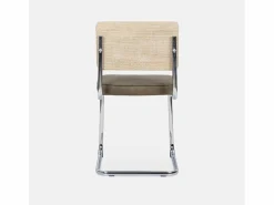 Sweeek Sillas Y Lotes De Sillas|Silla cantilever con respaldo efecto ratán, set de 2 pardo