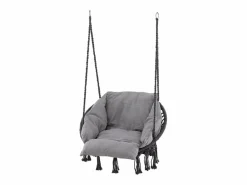 ebuy24 Silla colgante Hamtic incl. cojín . Gris Hot