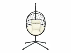 Silla colgante huevo con soporte ratán y acero ES451110^ Online