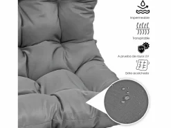 Silla Colgante Yoevu - con reposapiés para interior y exterior - YV-RELAXCHAIR^ New