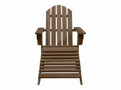 Silla con otomana y mesa jardín Adirondack abeto macizo marrón^Clicnbuy Clearance