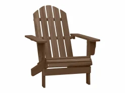 Silla con otomana y mesa jardín Adirondack abeto macizo marrón^Clicnbuy Clearance