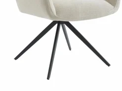 Maison Céphy Sillas Y Lotes De Sillas|Silla con reposabrazos de tela y metal negro - - KARDESA de