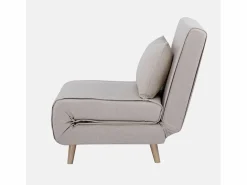 Sweeek Sillón Cama|Silla convertible en cama tela base madera, 1 plaza