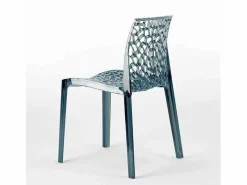 Silla de cocina o de comedor de Policarbonato Gruvyer - Gris^AHD Hot