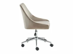 Vente-unique Silla De Escritorio|Silla de escritorio - Terciopelo - . MASURIE