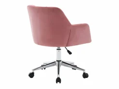 Vente-unique Silla De Escritorio|Silla de escritorio de terciopelo altura regulable PEGA