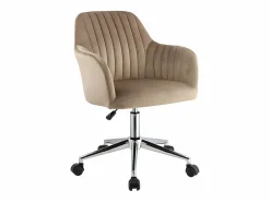 Silla de escritorio de terciopelo Altura ajustable ELEANA^Vente-unique Clearance