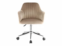Silla de escritorio de terciopelo Altura ajustable ELEANA^Vente-unique Clearance