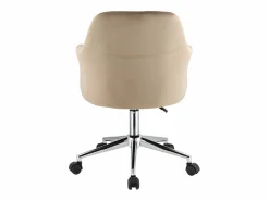 Silla de escritorio de terciopelo Altura ajustable ELEANA^Vente-unique Clearance