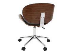 Silla de escritorio diseño y madera WALNUT^Miliboo