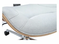 Miliboo Silla De Oficina|Silla de escritorio moderna tejido claro YORKE