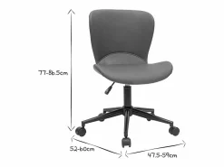 Silla de escritorio moderna marrón JOSH^Miliboo Outlet