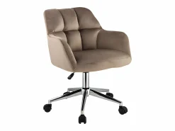 Vente-unique Silla De Escritorio|Silla de escritorio terciopelo altura regulable PEGA