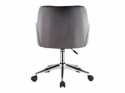 Vente-unique Silla De Escritorio|Silla de escritorio terciopelo altura regulable PEGA