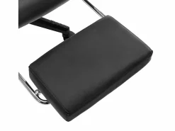 Silla de gaming con reposapiés cuero sintético negro y^vidaxl
