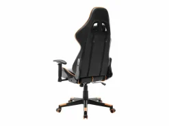 vidaxl Silla de gaming de cuero sintético negro y Naranja Outlet