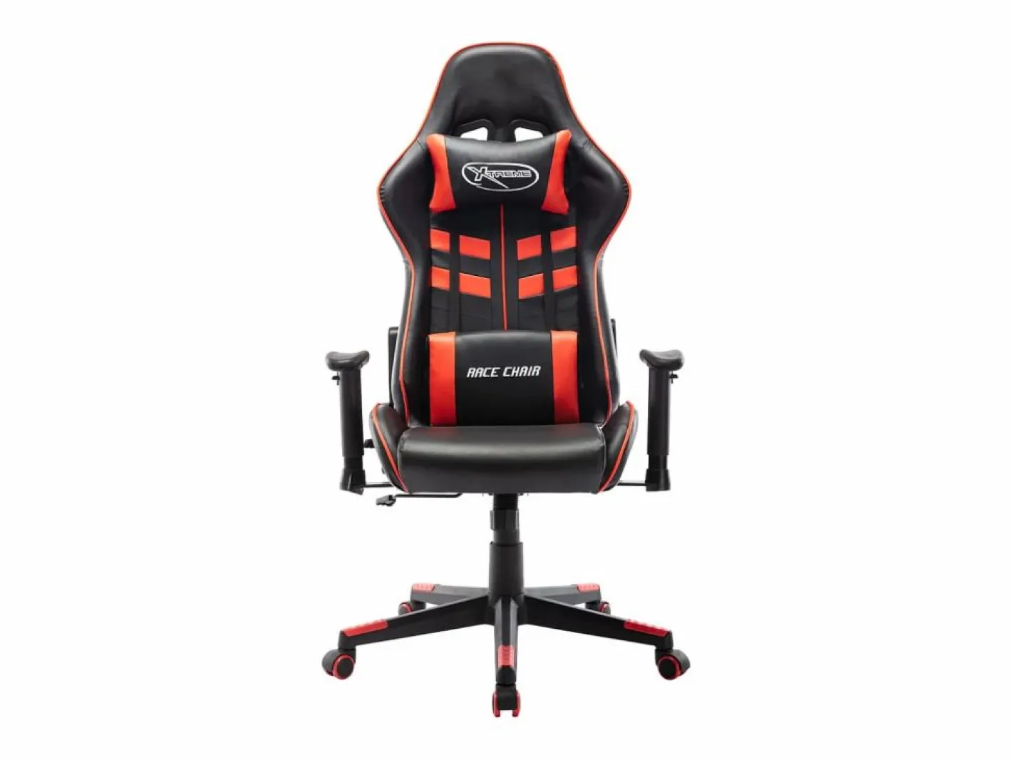 vidaxl Silla de gaming de cuero sintético negro y Rojo Online