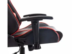 vidaxl Silla de gaming de cuero sintético negro y Rojo Online