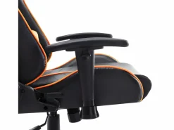 Silla de gaming de cuero sintético negro y naranja^Clicnbuy Outlet