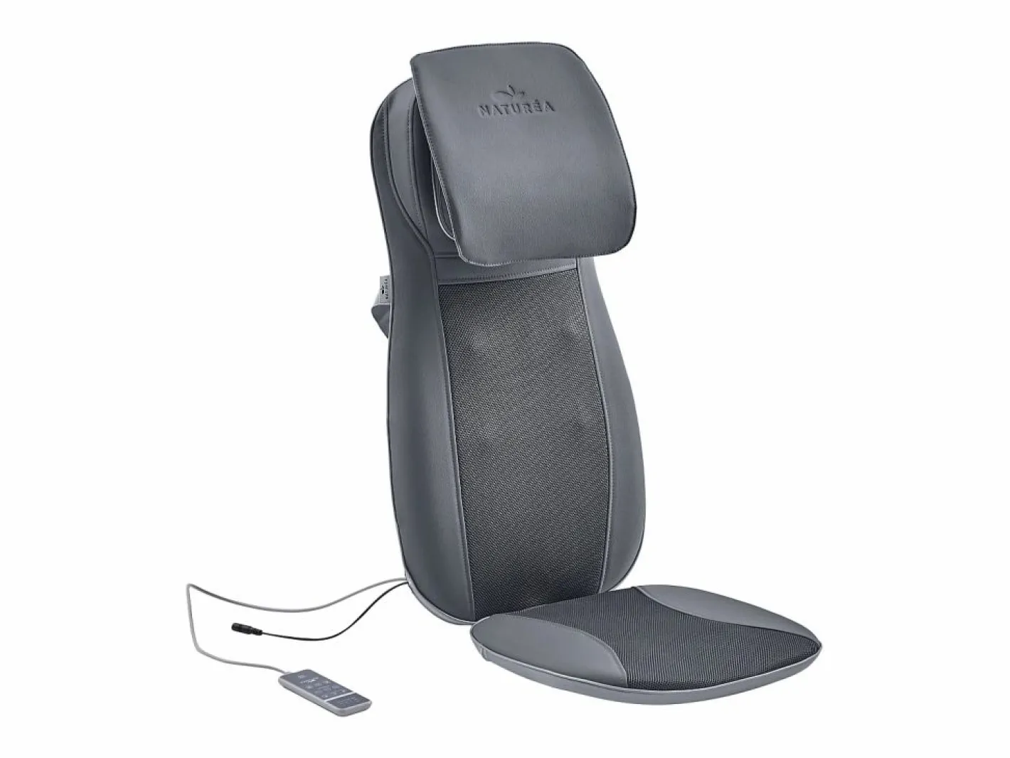 Silla de masaje de imitación de cuero - 3 modos e intensidades de masaje - Negro - APASIA^Vente-unique Outlet