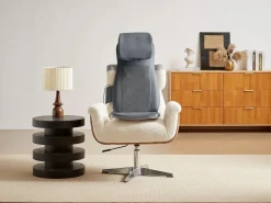 Silla de masaje de imitación de cuero - 3 modos e intensidades de masaje - Negro - APASIA^Vente-unique Outlet