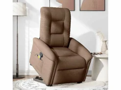 Sillón De Masaje|Silla de masaje reclinable de pie de tela marrón SHL7276