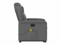 Sillón De Masaje|Silla de masaje reclinable de pie de tela gris oscuro SHL8002