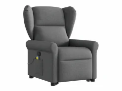Sillón De Masaje|Silla de masaje reclinable de pie de tela gris oscuro SHL5630