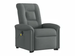Silla de masaje reclinable de pie de tela gris oscuro SHL3439^ Clearance