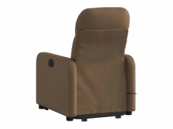 Sillón De Masaje|Silla de masaje reclinable de pie de tela marrón SHL8007