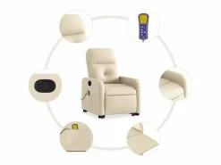 Sillón De Masaje|Silla de masaje reclinable de pie de tela color SHL7171