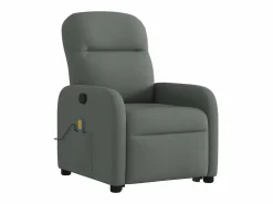 Silla de masaje reclinable de pie de tela gris oscuro SHL3194^ Clearance