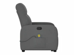 Silla de masaje reclinable de pie de tela gris oscuro SHL3194^ Clearance