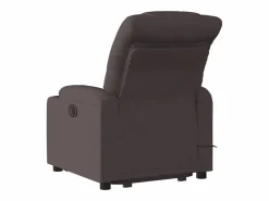 Silla de masaje reclinable de pie de tela marrón oscuro SHL5258 Marru00f3n Best