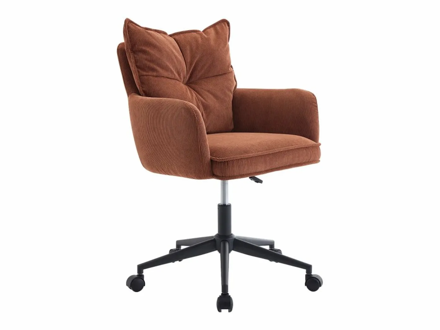 Silla de oficina ajustable de pana color y negro - BATARU de Pascal Morabito^Vente-unique Clearance