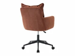 Silla de oficina ajustable de pana color y negro - BATARU de Pascal Morabito^Vente-unique Clearance