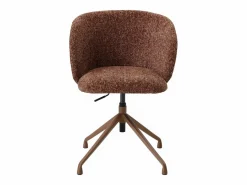 Vente-unique Silla De Escritorio|Silla de oficina altura ajustable en tela texturizada - DUMALI