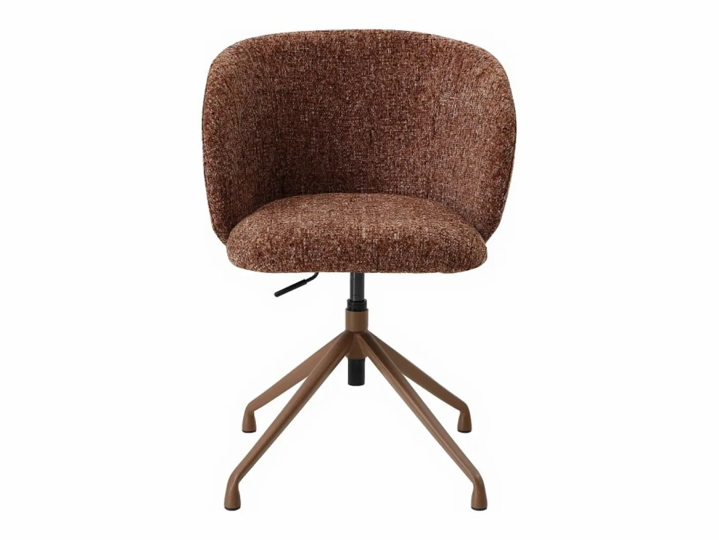 Vente-unique Silla De Escritorio|Silla de oficina altura ajustable en tela texturizada - DUMALI