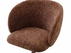 Vente-unique Silla De Escritorio|Silla de oficina altura ajustable en tela texturizada - DUMALI