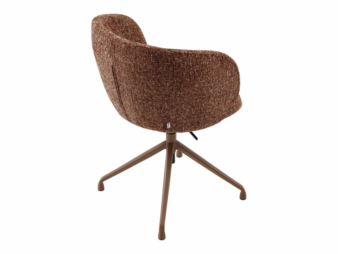 Vente-unique Silla De Escritorio|Silla de oficina altura ajustable en tela texturizada - DUMALI
